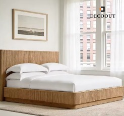 Double Bed Solid Wood With Headboard