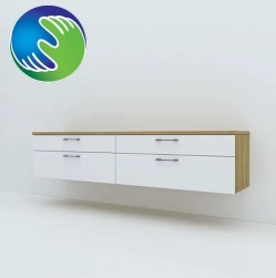 Floating TV Stand Console Storage Media