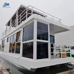 Eco-Friendly Prefab  Aluminum Houseboat