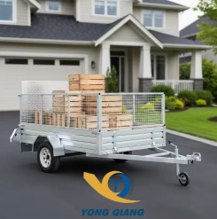 New Galvanized Box Car Utility Trailer