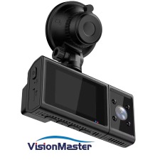 3-Channel 4K IPS Dashcam with Front Rear