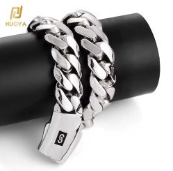 20mm Cuban Chain Bracelet 925 Silver
