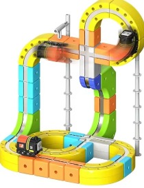 Electric Train Set 105PCS Flexible 3D